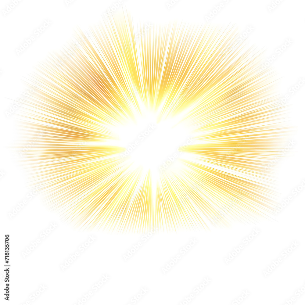 An illustration of high-quality sun rays light overlays with yellow flare glow isolated on a white background. An illustration of high-quality sun rays light overlays with yellow flare glow isolated on a white background.
