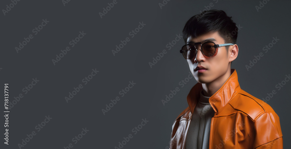 man dressed in futuristic style