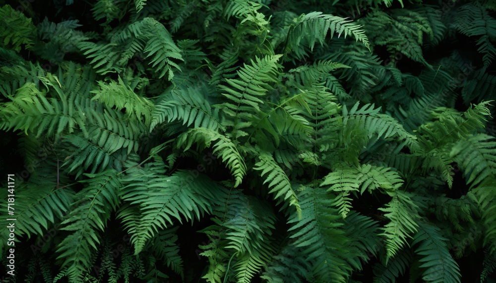 Dark Forest Whispers: The Green Ferns Dance, generative ai