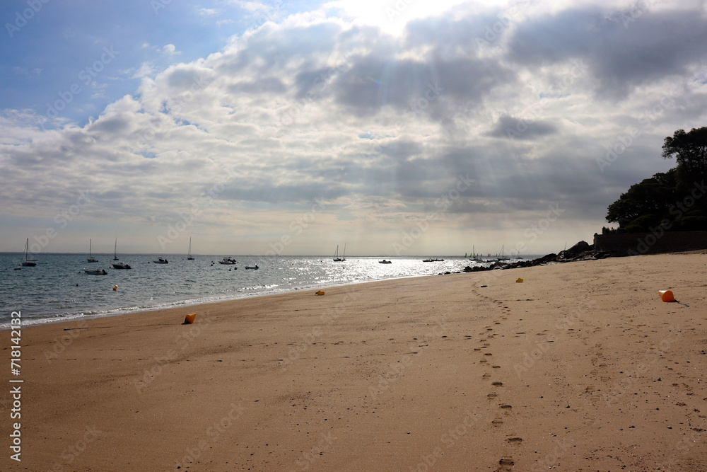 Am Strand der Insel Noirmoutier, Atlantikküste, Frankreich