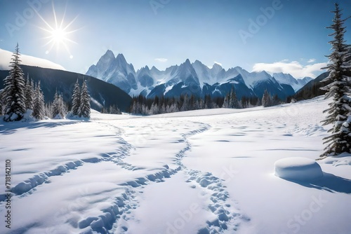 winter landscape in the mountains © Ateeq