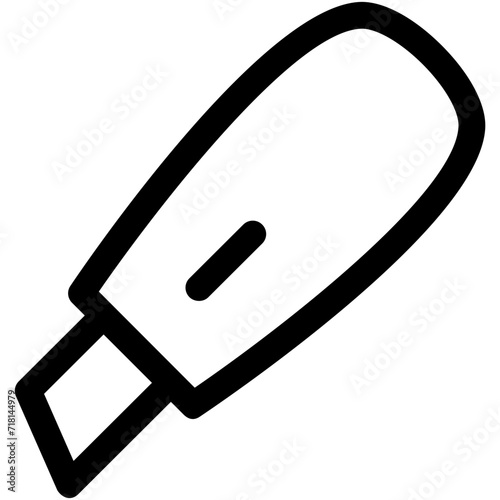 Utility Knife Vector Icon