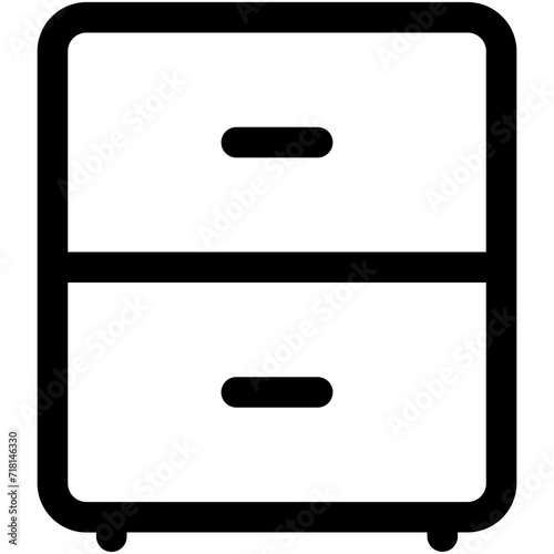 Chest of Drawers Vector Icon