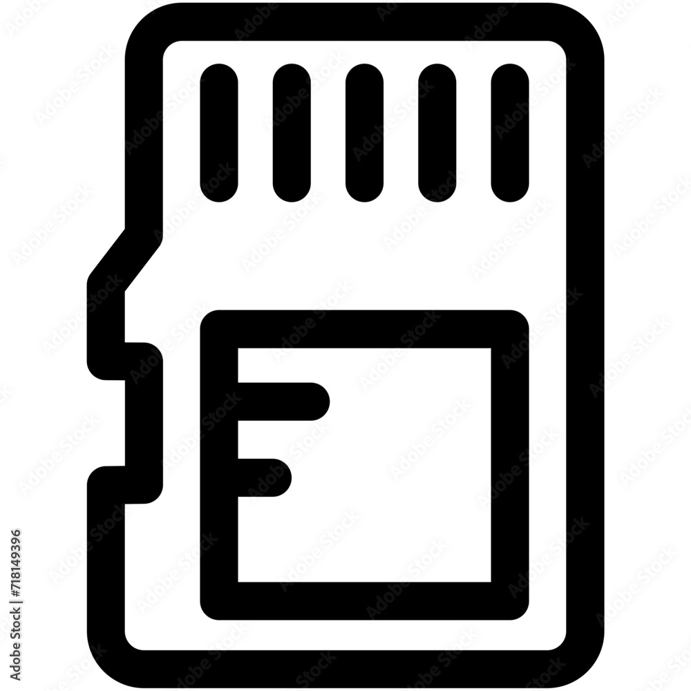 Memory Card Vector Icon