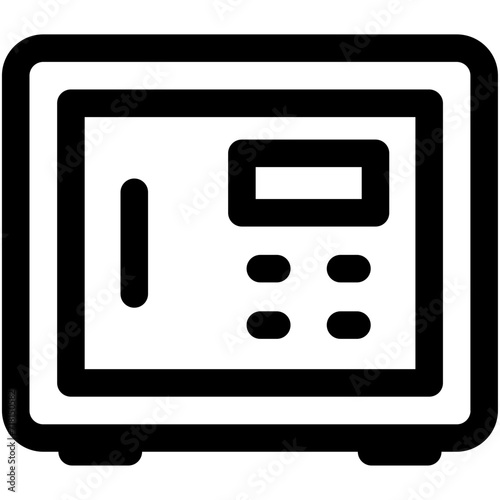 Digital Safe Vector Icon