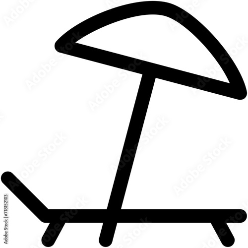 Sunbathe Vector Icon