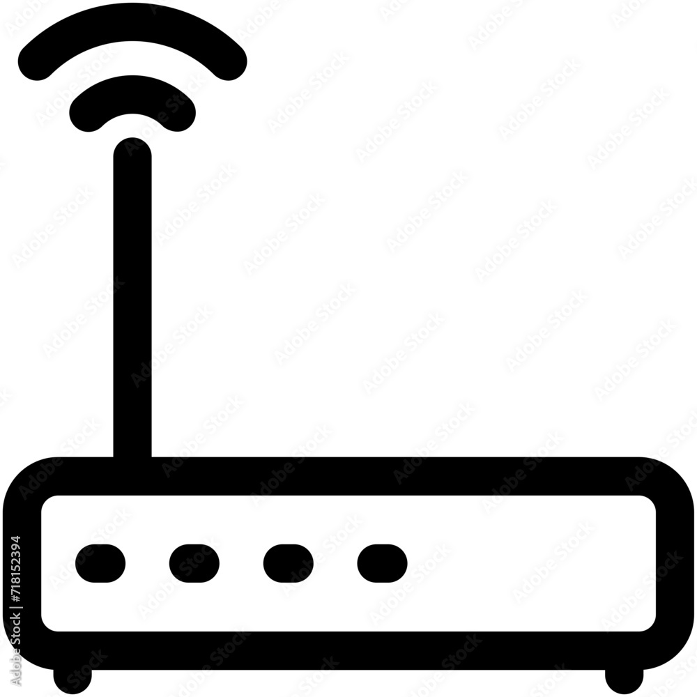 Wifi Router Vector Icon Wifi Router Vector Icon