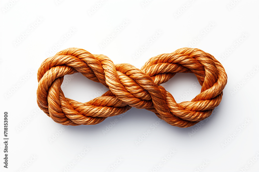 Rope knot isolated on white background Rope knot isolated on white background