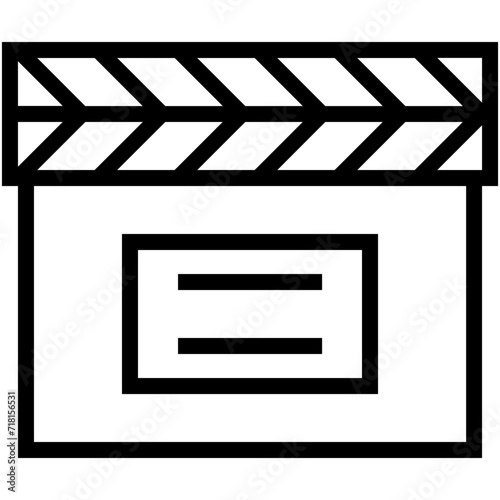 Clapper board Vector Icon