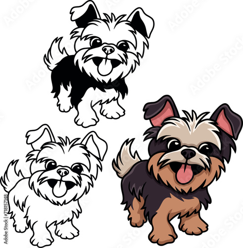 Cute Yorkshire terrier