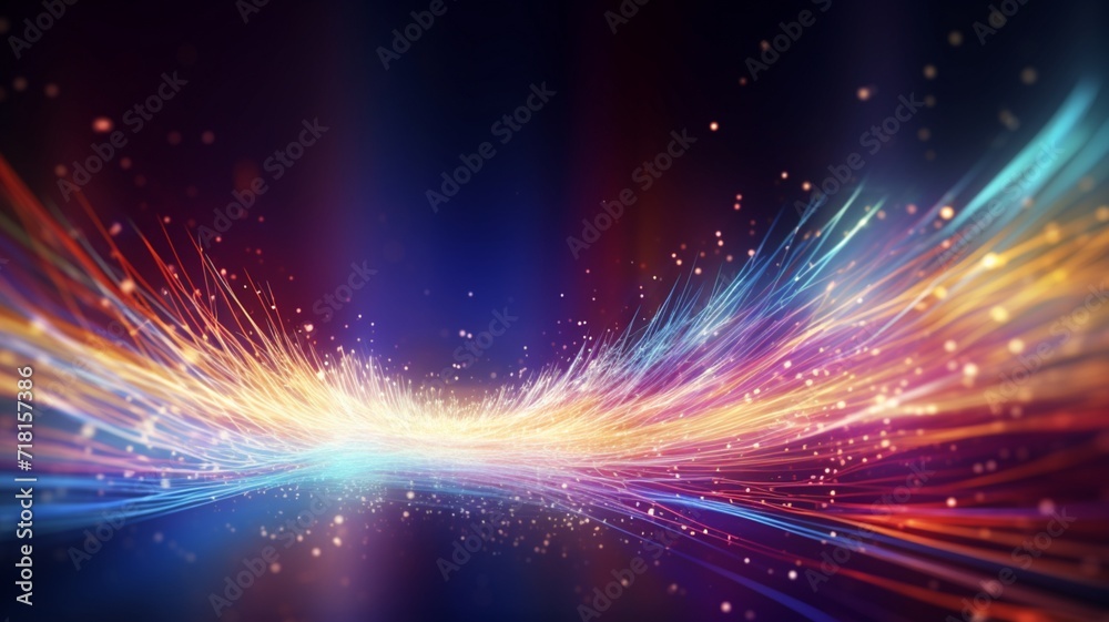 Colorful abstract light element effect background illustration Image