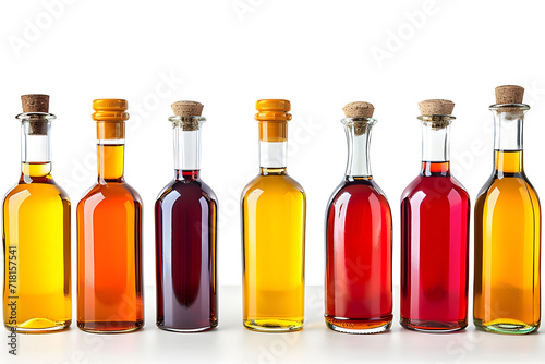 Wallpaper Mural Vielfältige Getränkefreuden: Eine Reihung von Flaschen auf rustikalem Holzhintergrund Torontodigital.ca