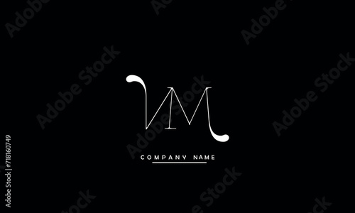NM, MN, N, M Abstract Letters Logo monogram