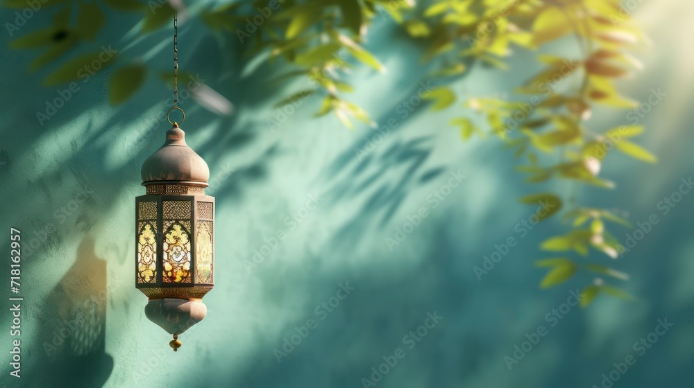 lantern ramadan islamic banner. Generative AI lantern ramadan islamic banner. Generative AI