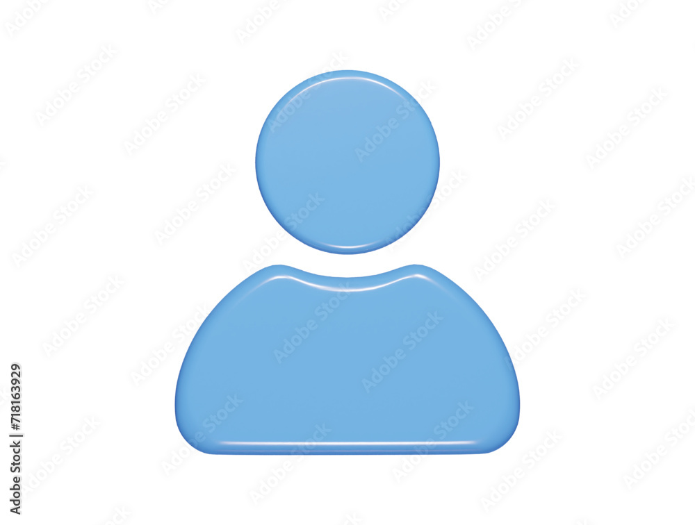 Men icon 3d render illustration Men icon 3d render illustration