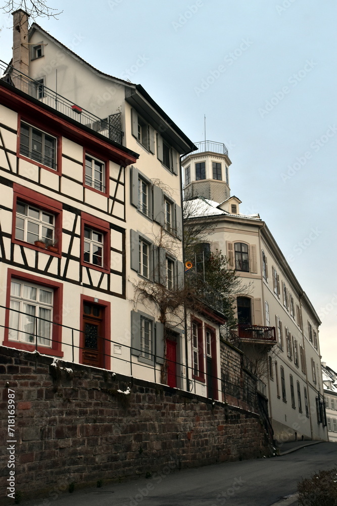 Mühlengasse in Basel im Winter