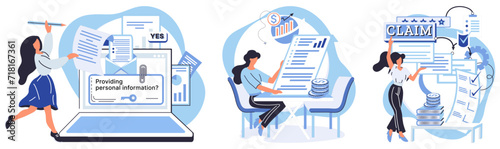 Income reporting vector illustration. Income reporting metaphors simplify complex financial concepts Accounting ensures accurate financial record-keeping Banking is cornerstone modern economy
