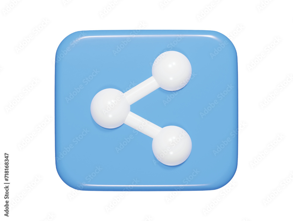 Shear icon 3d render illustration