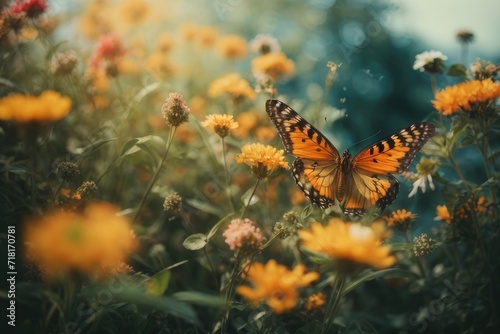 spring butterfly on a flower © azait24
