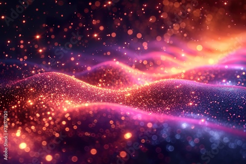 Beautiful abstract shiny light and glitter background