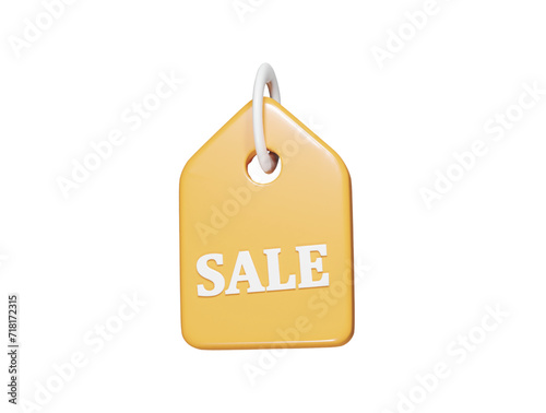 Sale icon 3d render illustration