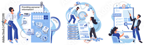 Income reporting vector illustration. The income reporting concept simplifies complex financial data Reliable information is vital for making informed decisions Revenue generation is key business goal