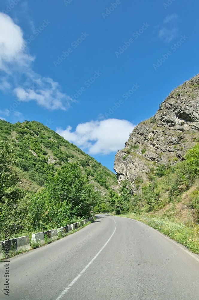 Fototapeta premium travelling through armenia, roadtrip, transit