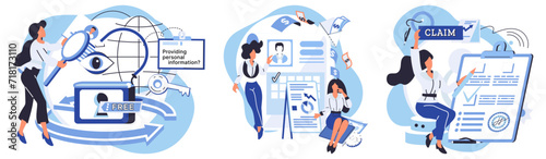 Income reporting vector illustration. Investment choices can significantly impact income Carefully document every financial transaction Banking institutions are backbone economy Budgeting prevents