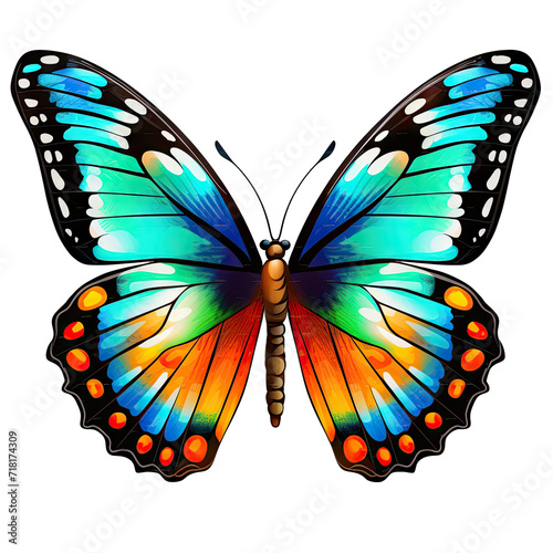 Colorful butterfly illustration