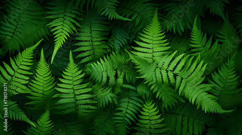 Abstract green background with waves   Close-up of a fern Free Photo 