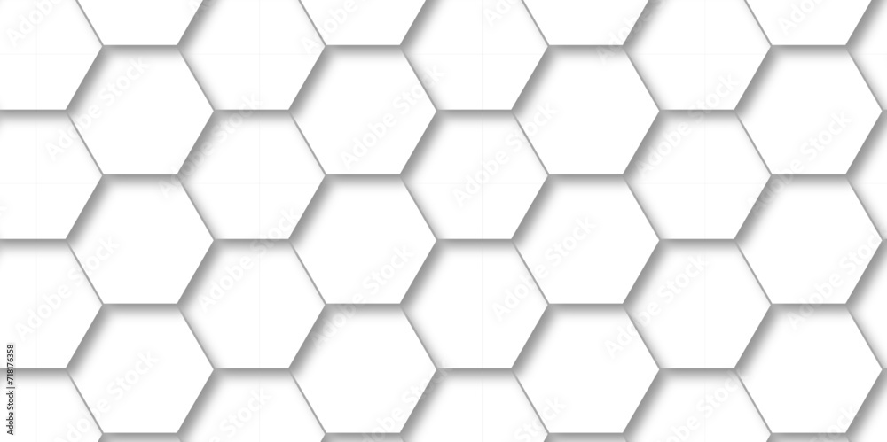 Seamless pattern with hexagonal white and gray technology line paper background. Hexagonal vector grid tile and mosaic structure mess cell. white and gray hexagon honeycomb geometric copy space. Seamless pattern with hexagonal white and gray technology line paper background. Hexagonal vector grid tile and mosaic structure mess cell. white and gray hexagon honeycomb geometric copy space.