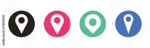 Location pin icons vector illustration design.