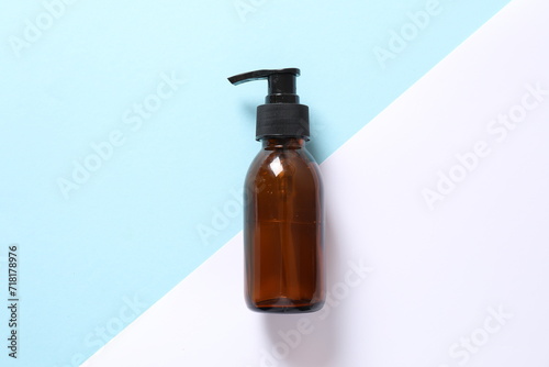 Cosmetic product on a colored background