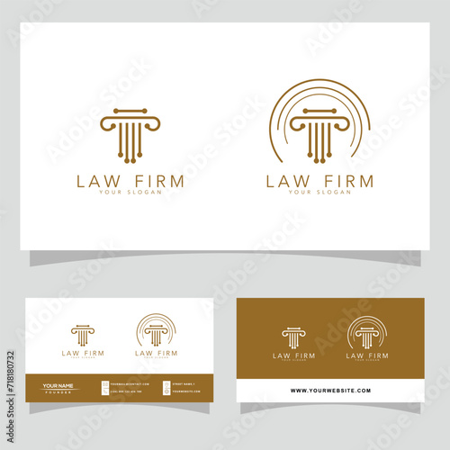 Law Firm Digital Logo Design Template PREMIUM