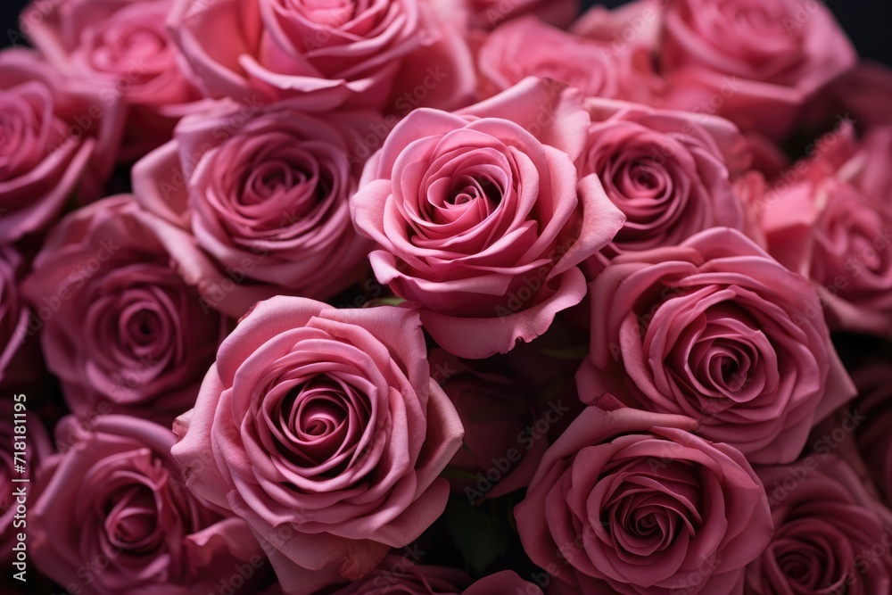 Top view of rose flowers as a background close up Backdrop of colorful roses , Floral art made of colorful artificial roses in view, AI Generated Top view of rose flowers as a background close up Backdrop of colorful roses , Floral art made of colorful artificial roses in view, AI Generated