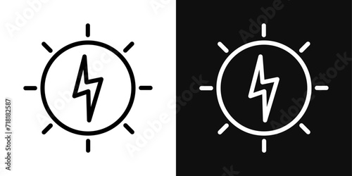Alternative power icon set. vector illustration