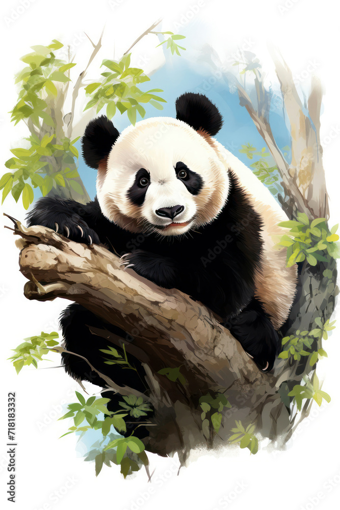 Obraz premium funny panda bear31