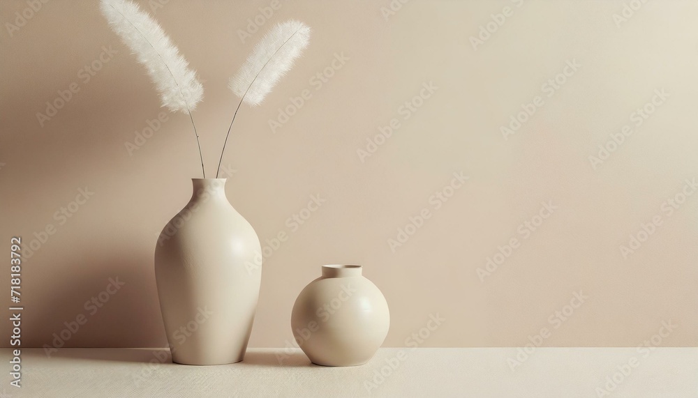 Neutral colored wall with a potted plant
Neutral colored wall with a potted plant