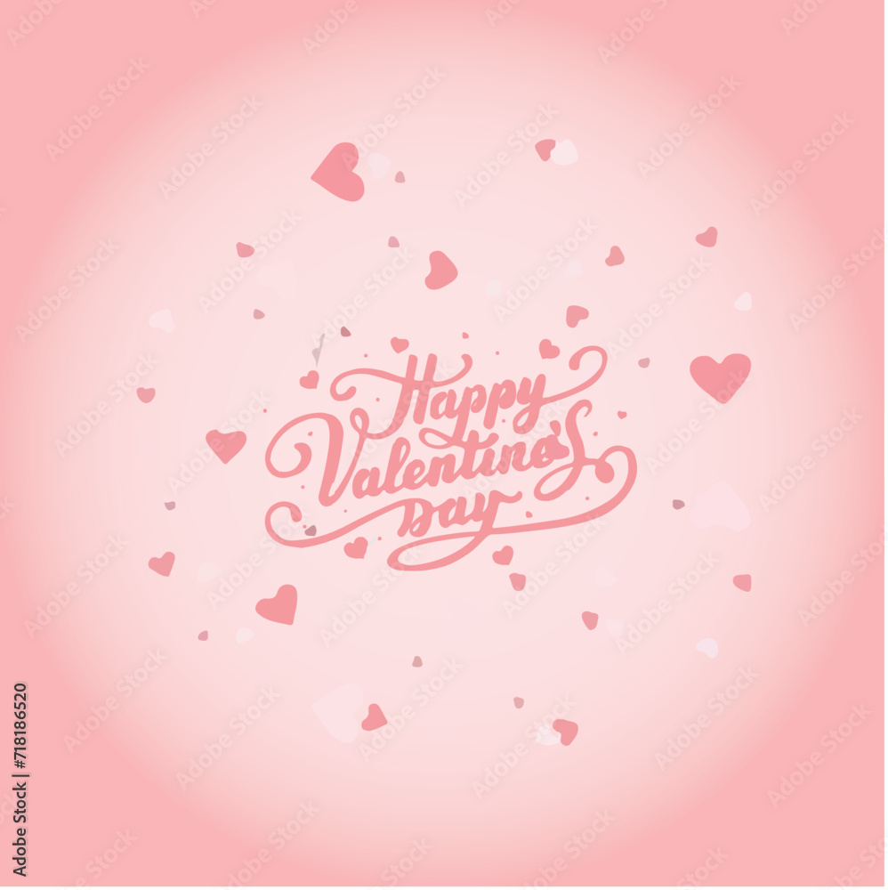 Happy valentine's day flyer design