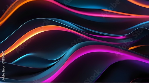 Abstract gradient wave glow background