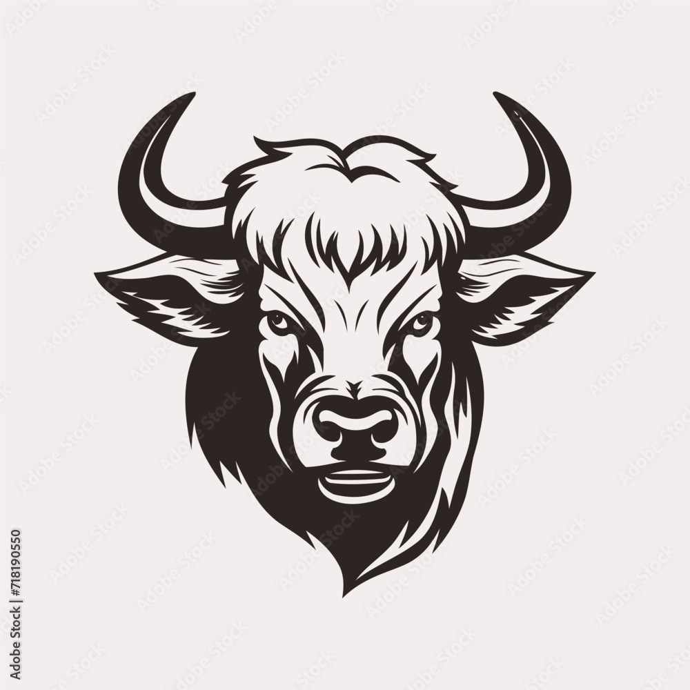 Buffallo logo design vector template Buffallo logo design vector template