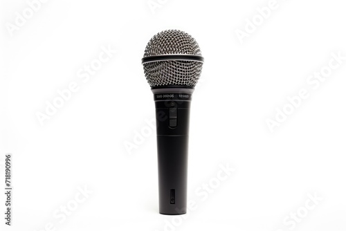 Microphone on a light background