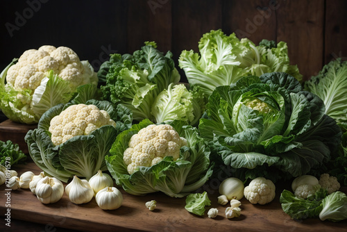 cauliflower and cabbage