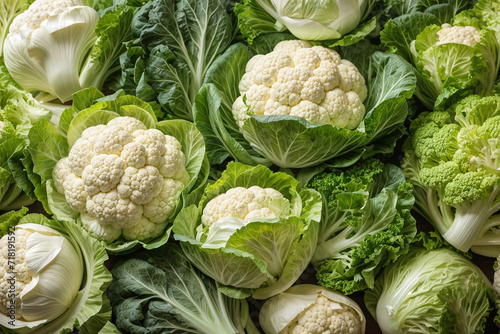 cauliflower and cabbage photo