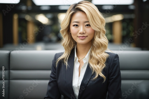 portrait of a Asian young businesswoman in the office © Magic Art