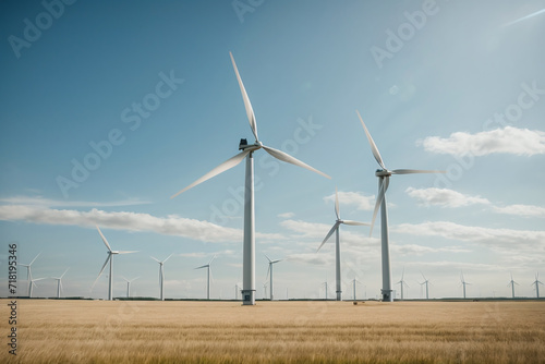 wind turbine in the field