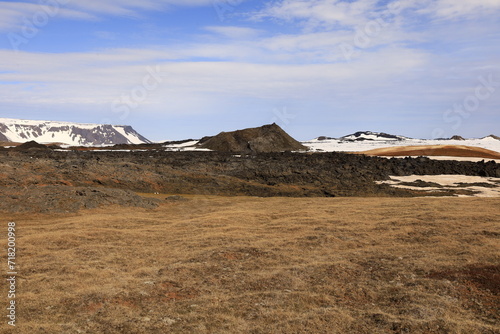 Leirhnj  kur is an active volcano located northeast of Lake M  vatn in the Krafla Volcanic System  Iceland