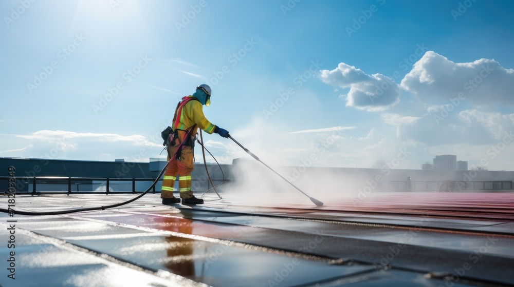 Roof color spray, painting, coating and leakage prevention service , roof surface coating, modern paint technology Roof color spray, painting, coating and leakage prevention service , roof surface coating, modern paint technology