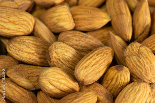 Handful of natural almonds