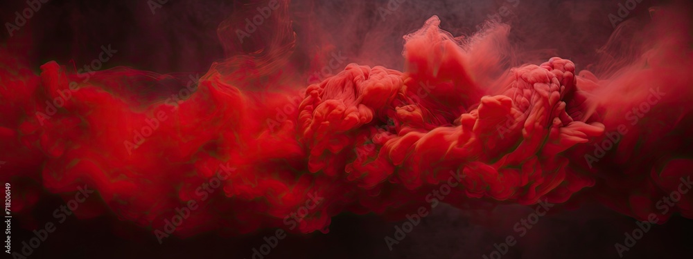 Red abstract cloud of spreading smoke Red abstract cloud of spreading smoke
